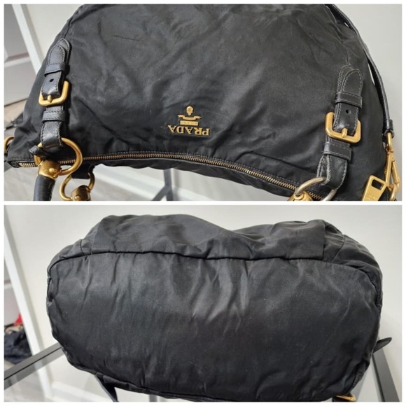 Authentic Prada Nylon Top Handle/Satchel Bag Black - Picture 9 of 10